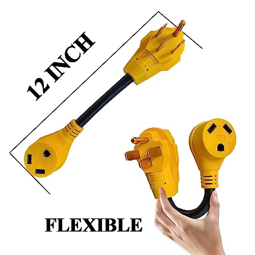 Rv Power Adapter Camper Cord-50Amp Male To 30Amp Female,12Inch,10/3 Stw (Cr5030) #TOP4