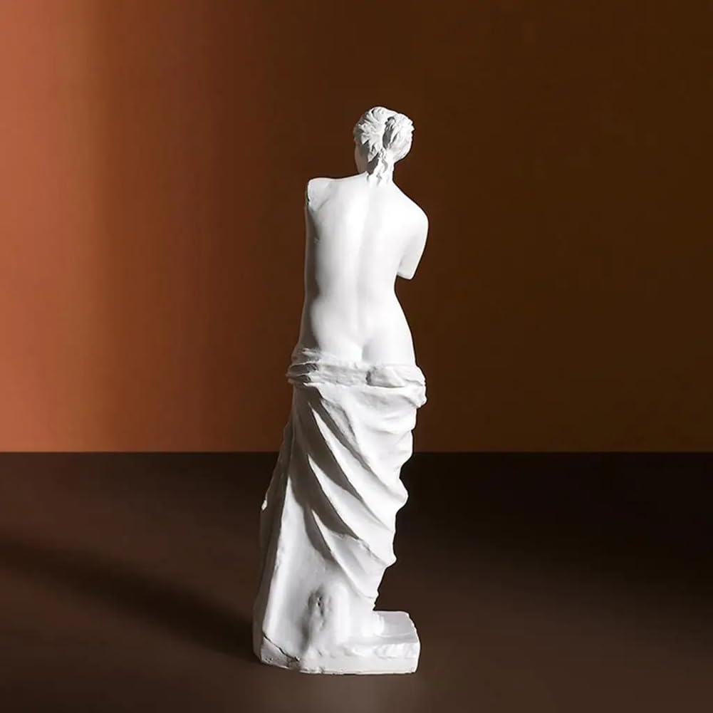 Statua Classica Greca della Venere di Milo, Statua in Resina, Scultura, Decorazione Artistica per Casa, Ufficio, Scrivania, 5 x 4,5 x 15 Cm