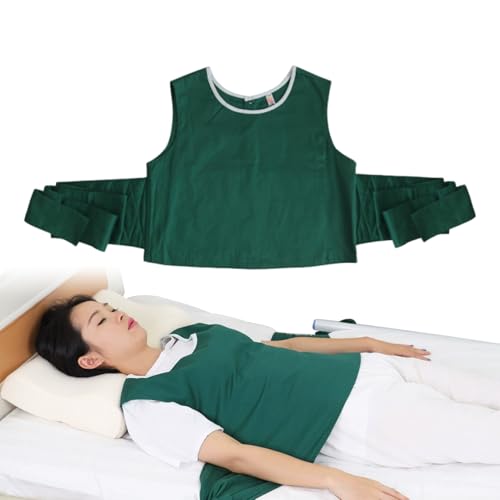BOYUDZLTD Vest Restraint with Safety Straps, Anti-Slip Bed & Wheelchair Restraint for Seniors, Dementia Patients, Adjustable Safety Vest for Fall Prevention & Elderly Care (Small)
