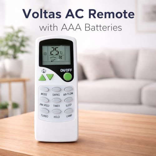 Image of Electronic Spices AC Remote | Compatible with Voltas AC (Model AC-7B) with AAA Batteries