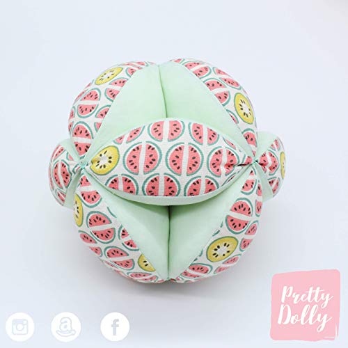 PELOTA MONTESSORI DE TELA DE ALGODÓN PARA BEBÉ PRETTY DOLLY
