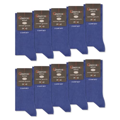 Chaussettes coton confort pour la maison et le travail lot de 10 paires