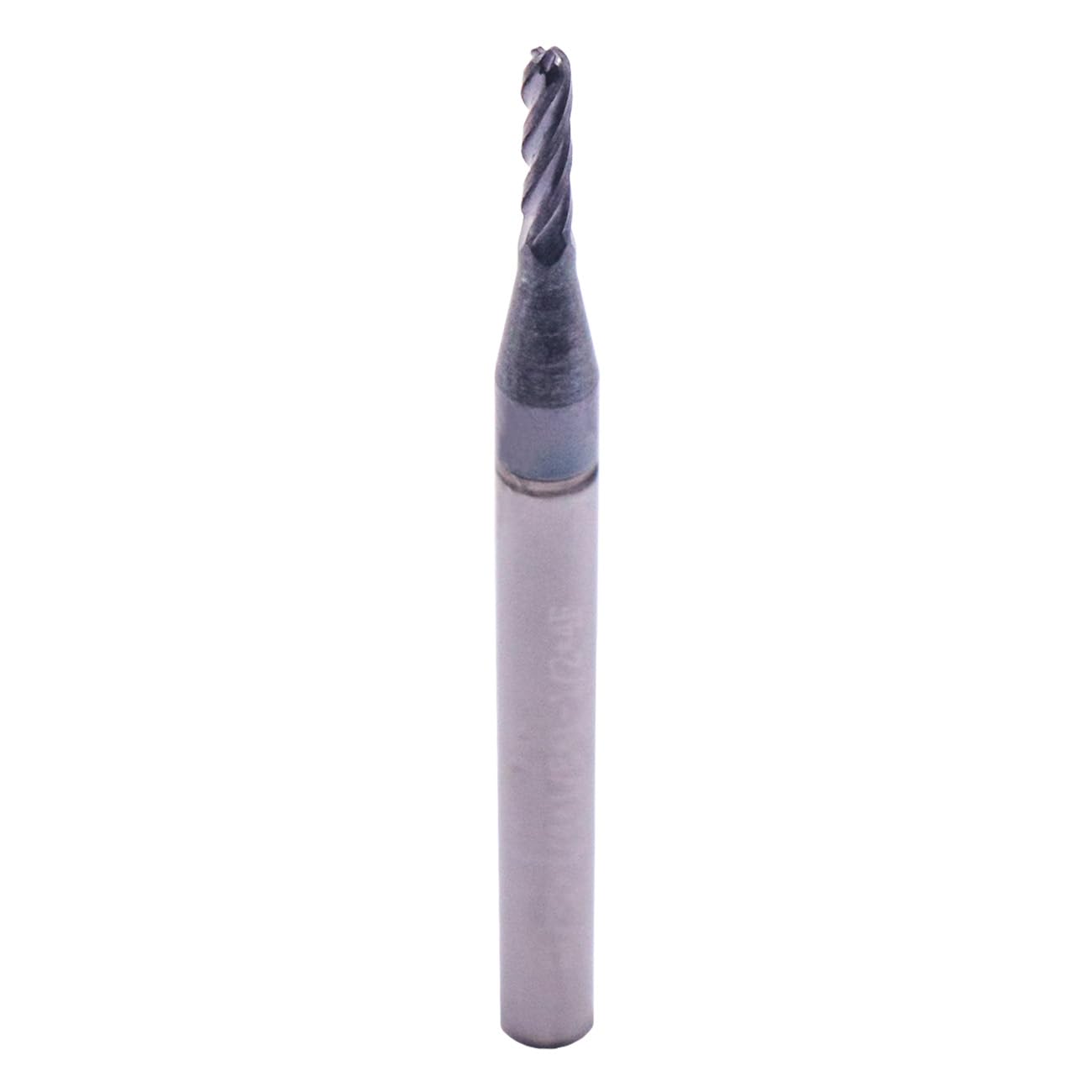 Ball Nose Solid Carbide End Mill Cutter Set(5Pcs, 1/16"), AlTiN Coated, 4 Flute, 30° Helix, 1/16" Cutting, 1/8" Shank, 1/4" LOC, 1-1/2" OAL for Milling Stainless Steel, Hardened Steel, Alloy Steel