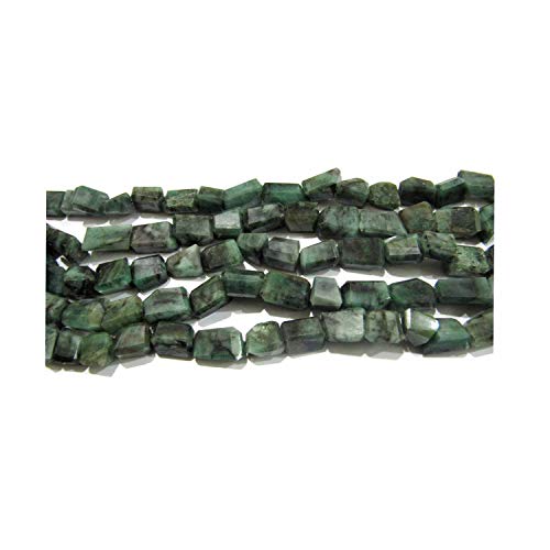 Perles semi-précieuses nuggets émeraude brute pour fabrication de collier et bijoux faits main