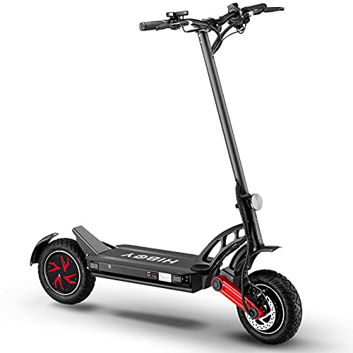 Hiboy Offroad Electric Scooter, Adults Electric Scooter with 2400W Dual Motors, Long Ranges & Fast Speed, 10'' Pneumatic Tires, Dual Shock Absorber Electric Scooter for Adults