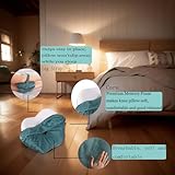 XTAIQD Leg Pillow, Knee Pillow for Sleeping on Side, Memory Foam Knee Pillow with Strap for Side Sleeper, Leg Support Cushion with Removable and Washable Cover, (L) - Image 4