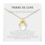 JOOTUEPO Collar de Mujer, Colgante Nudo，Moonstone Colgante Largo, Símbolos Espirituales, Yoga Reiki Meditación Amulet, Regalos Personalizados para Mujer, Cumpleaño, Navidad, San valentín