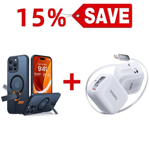 TORRAS FlexLine 40W Dual-Port USB C Charger Block & Magnetic Case — Buy Together to Save 15%