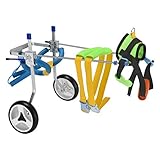 Vogvigo Adjustable Dog Wheelchair for Back Legs,Cart Wheel Chair for Disabled Dog Hind Legs Rehabilitation for Dogs Weight 8-22 lbs, Light Weight, Easy Assemble (XS)