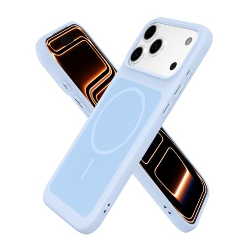 Coque iPhone 17 Pro silicone bleu clair oakxco