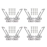 HAMPPLIES 4 Stück Kindersichere Fensterbegrenzer aus Edelstahl Fenstersicherung für Drehkippfenster Wetterbeständig und Einfache Montage Kindersicherung für Zuhause und Haustiere