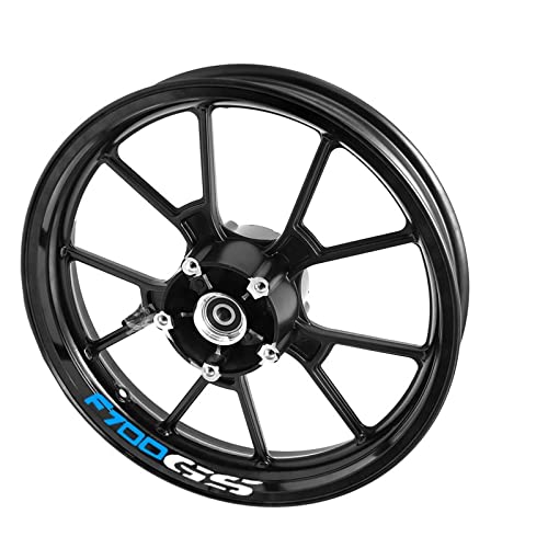 Liseret autocollant de roue pour moto BMW F700GS finition réfléchissante premium