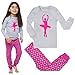 100% SUPER SOFT COTTON "BALLERINA" 2 PIECE PAJAMA SET(SIZE 12M-7Y)