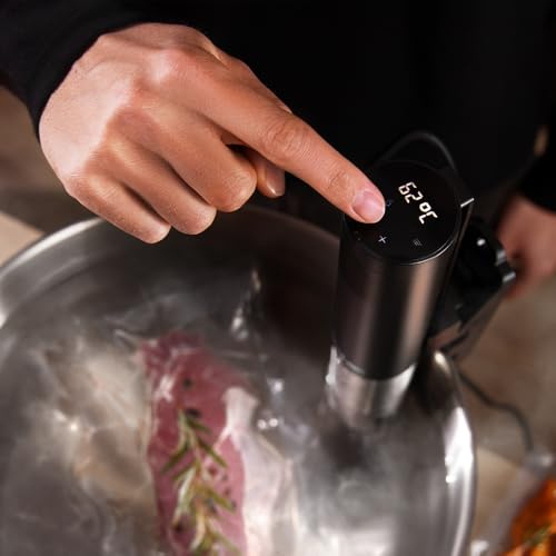 Miniatura 7 de Cecotec Sous Vide Slowvide 1000 Connected, 1000 W De Potencia, Amplio Rango De Temperatura De 5 C-95 C, App, Conectividad Wifi, Pantalla Táctil, Temporizador, Capacidad 15 L, Certificación Ipx7