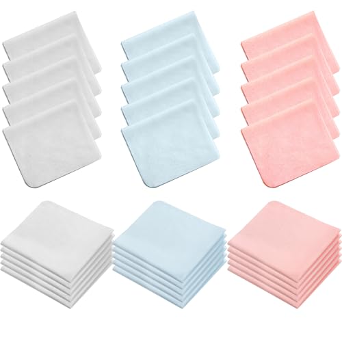 Lot de 30 Chiffons de Nettoyage en Microfibre de Qualité Optique 15 x 18 cm pour Nettoyage Verres Lunettes écrans ordinateurs