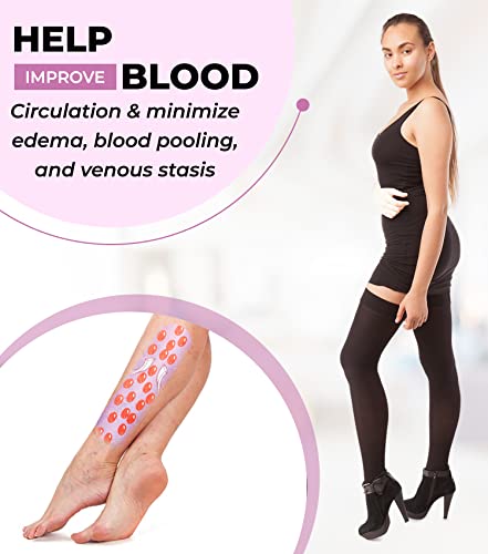 Image of GABRIALLA Graduated Microfiber Women Strong Compression Stockings