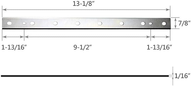 13 333mm Planer Blades Replacement DW735 DW735X 6-Blades Wood Planer Knife For Woodworking - 2 SET