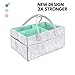Produktbild Baby Windel Caddy Organizer - Kinderzimmer Aufbewahrungsbehälter | Babyparty Geschenkkorb, Neugeborenen Organizer, Kinderzimmer Organizer Für Jungen Mädchen, (Türkis)