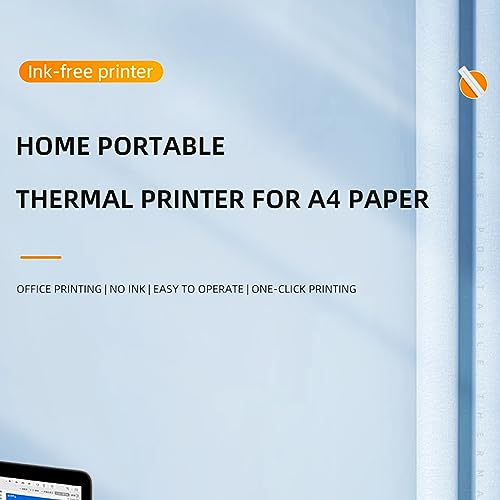 Miniatura 6 de Ejoyous Impresora Térmica A4, Impresora Móvil A4 Para Viajes, Pequeña Impresora Portátil Bluetooth, Compatible Con Android E Ios, Admite Papel Térmico A4 Sin Cartuchos