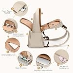Stylish Laptop Backpack for Women Computer Bag Fits 14 Inch Notebook Travel College Work Backpacks Purse (Apricot)