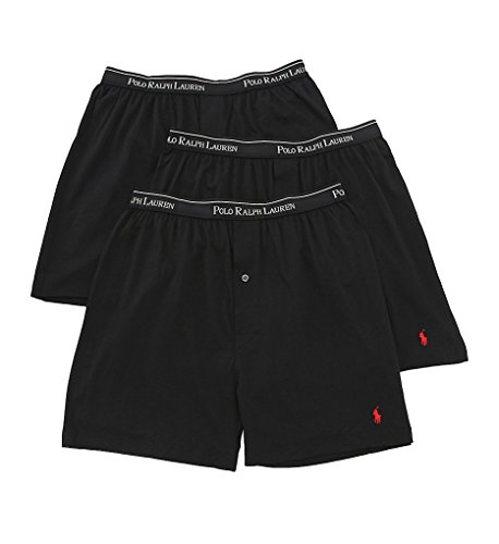 Classic Cotton Knit Boxer 3-Pack,Black,Medium Classic Cotton Knit Boxer 3-Pack,Black,Medium