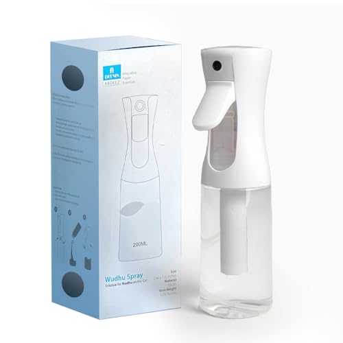 ABDEEZ Continuous Spray Bottle – Ultra-Fine Mist Sprayer for Hair, Cleaning & Skincare | 200ml/6.76oz Refillable Water Mister for, Salon, Plant Care, Pet Grooming | Leakproof & Ergonomic Design