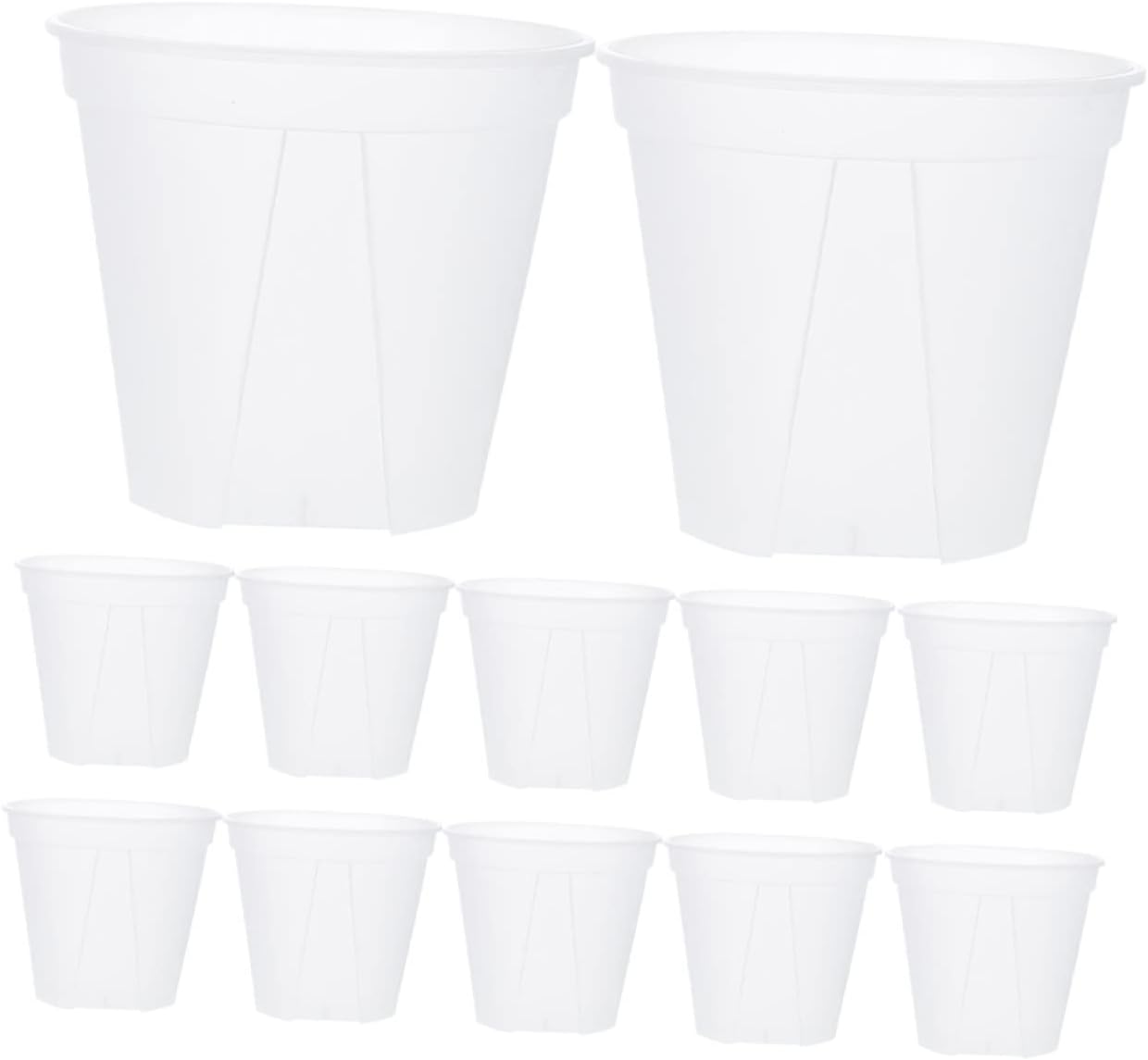 12pcs Nursery Planters Root Control Flower Pots Drainage Holes for Gardening Decor Plant Pot