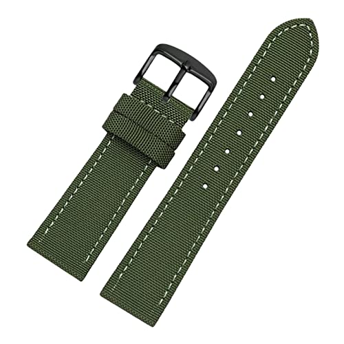 Bracelet de montre en cuir et nylon 18-24mm haut de gamme