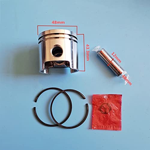 Piston Kit 48mm Fits 423 Engine Sprayer Ring Pin Clips Assembly Replacement
