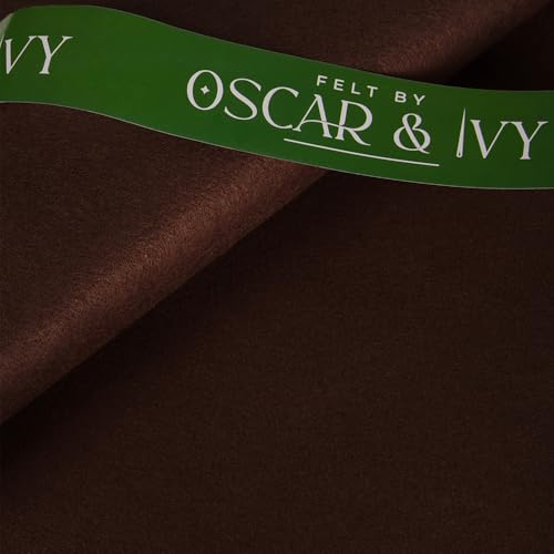 Oscar and Ivy Wool Blend Craft Felt Fabric 1 Metre 100cm x 90cm (Brown), 1 Metre 100cm x 90cm Pre Cut - Image 3