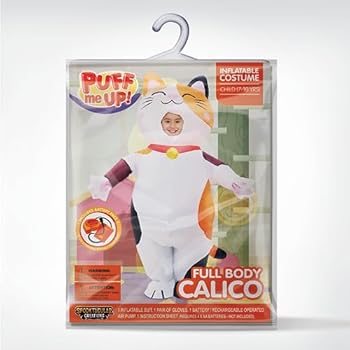 Spooktacular Creations Erwachsener aufblasbares Kostüm Ganzkörper Calico Air Blow-up Deluxe Halloween Kostüm