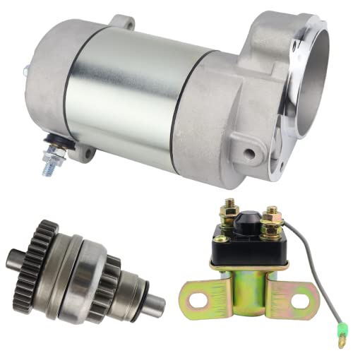 Image of STABSOLI Starter Motor with Drive & Relay for Polaris Trail Boss Trail Blazer Scrambler Big Boss Xplorer Sportsman Sport Xpress 250 400 300 350 1985-2003 3083646 3083760 3084403 3085393 SM-8 SM13298