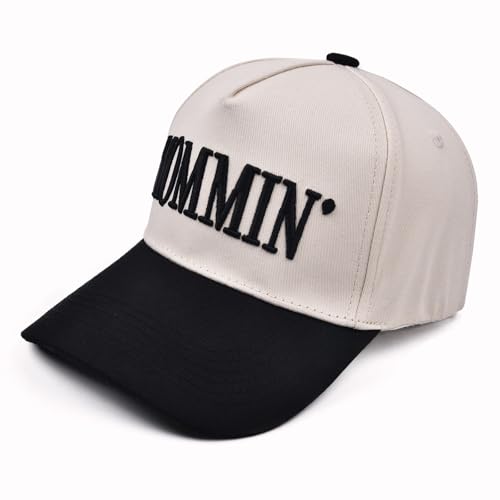 Image of Mommin Trucker Hat,Vintage Two-Tone Women's Baseball Cap with Mama Hat Mothers Day Great Gifts for Mom Wife Stepmom