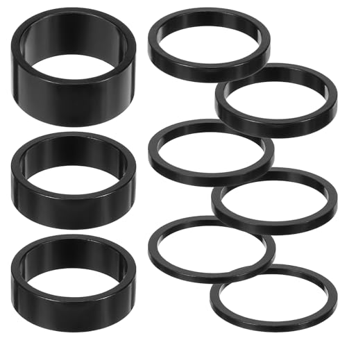 Larrel 9PCS Bike Stem Spacers, 5 Sizes Bicycle Headset Spacer,