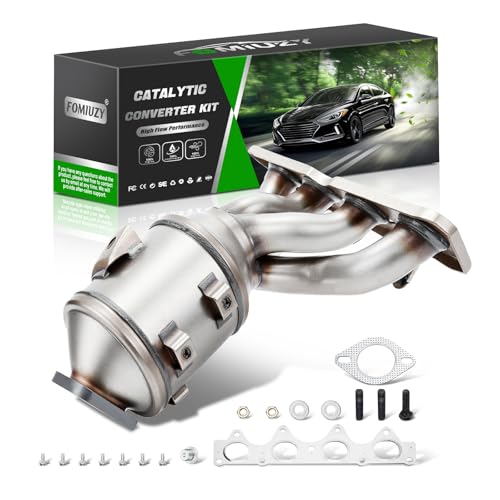 FOMIUZY Catalytic Converter Kit Fit Hyundai Accent Veloster Kia Soul Rio 2012 2013 2014 2015 2016 2017 2018 2019 1.6L