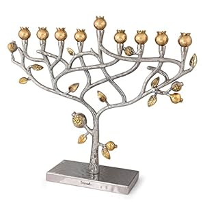 menorah hanukkah hanukkiah tree of life Pomegranate tree by yair emanuel judaica gift menorah hanukkah hanukkiah tree of life Pomegranate tree by yair emanuel judaica gift