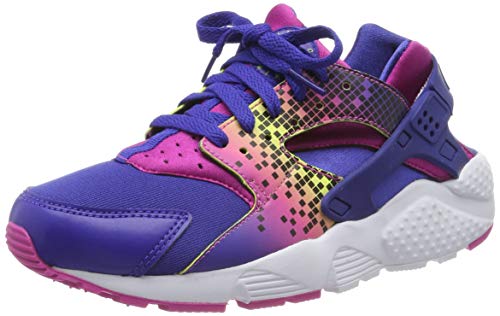 Nike Huarache Run Print GS 704946-500, Sneakers Basses Mixte Enfant, Violet (Purple 704946-500), 38 EU