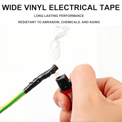 Image of 3 PCS Black Electrical Tape, 3 /4 inch x 66ft, Waterproof, Professional Grade PVC Electric Tape for Wire Insulation, Electrical Tape for Resistant to Abrasion, Moisture, Corrosion, Alkalies