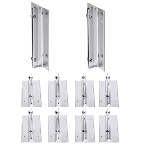 SINKAA 10 Pack Aluminum Wall Bracket for Corridor Signs - 8" Length, Silver