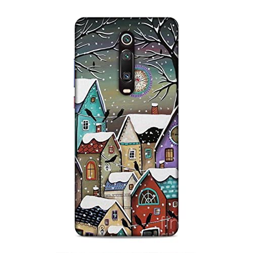 Image of Printed Mobile Back Hard Case Cover for Xiaomi Redmi K20 / K20 Pro | Snowfall, Houses, Animated, Home Sweet Home -2186