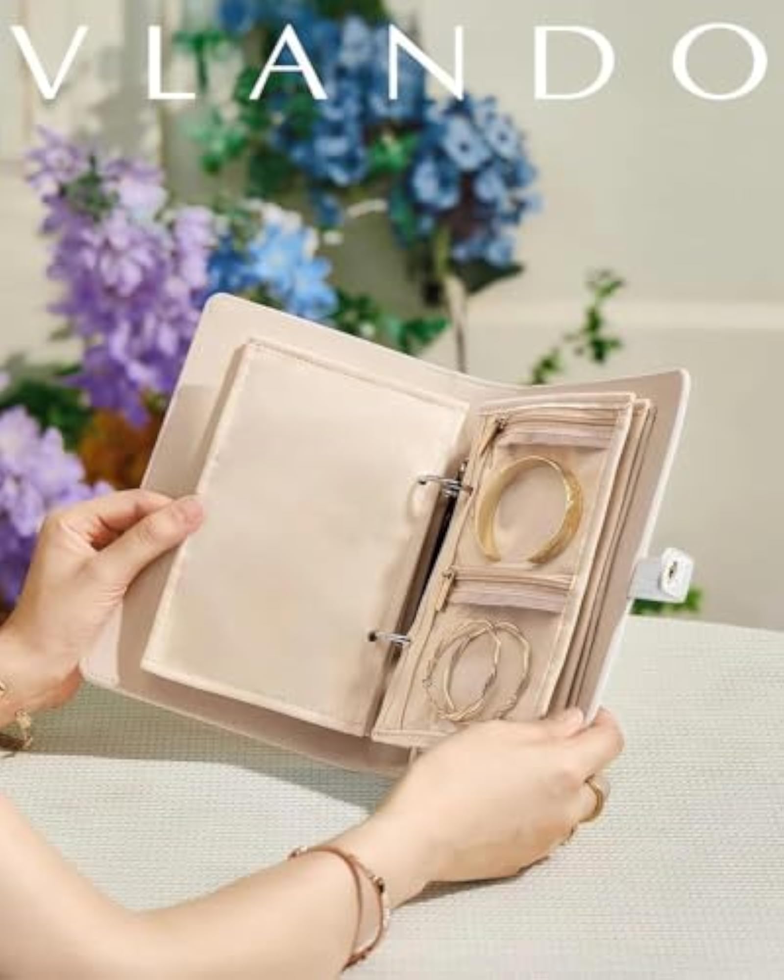 PU Leather Zipper Portable Storage Box Case