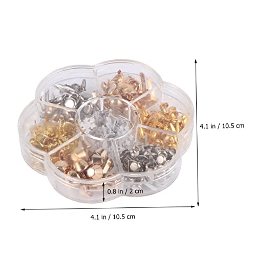 LIFKOME Conjunto De 3 Peças De Sutiã Metálico Para Crianças Mini Brads Para Artesanato Em Papel Álbu