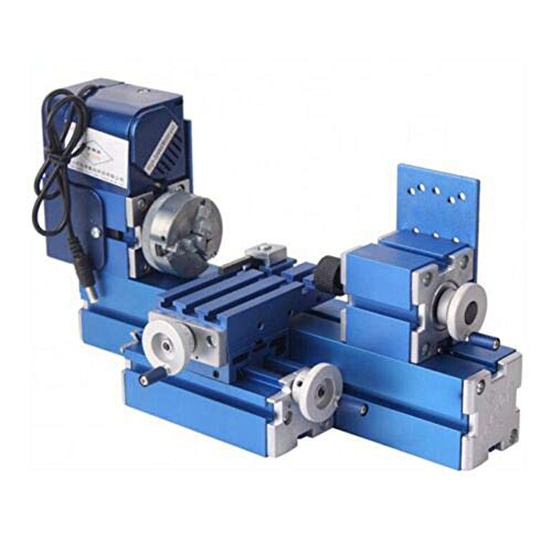 TOPCHANCES 24W Motorized Mini Metal Lathe CNC DIY Tool Woodworking Lathe Machine Hobby Modelmaking Craft