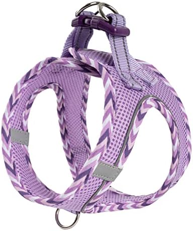 YUDOTE Step-in Reflective Harness Easy-on Easy-off 2-Layer Soft Mesh Vest with ID Tag Holder for Tiny Puppies,Kittens Daily Use,XXS,Black with Orange