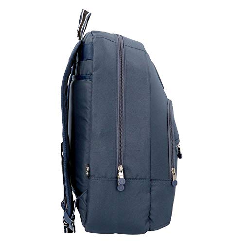 Mochila Enso Basic azul de 46 cm para evitar cargar peso en la espalda 4