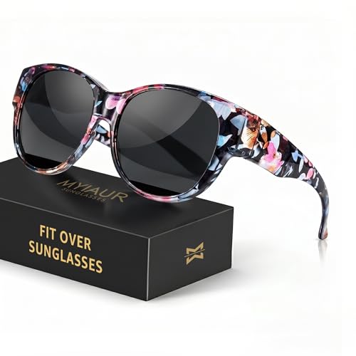 Myiaur Over Glasses Sunglasses for Women Polarised UV400 Protection