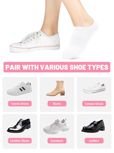 Cooraby 12 Pairs Boys Girls No Show Heel Grip Low Cut Socks Athletic Mesh Running Socks4