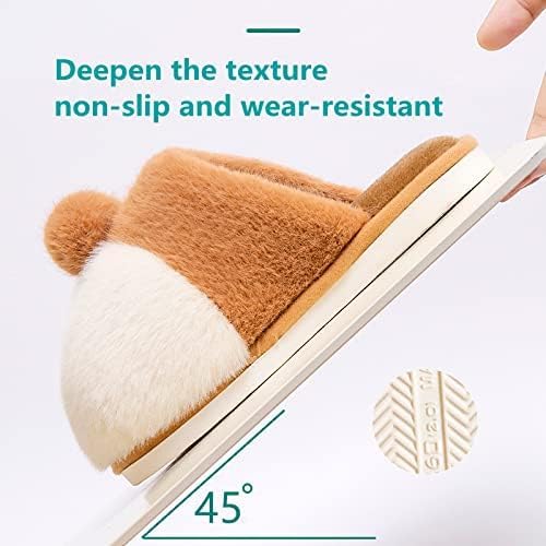 Corgi Slippers, Corgi Shoes, Corgi Slippers for Women/Men, Plush Warm Cute Soft Comfy Corgi Dog Slippers, Zapatillas Corgi2