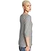 Hanes Women's Stretch Cotton Raglan Sleeve Tee, Grey Heather, X Large