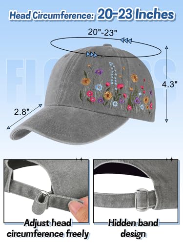 Image of Biggun Trendy Embroidered Baseball Cap for Girls Women Men - Adjustable Soft Breathable Hats for Casual Wear